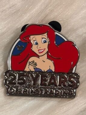 2025 WDW Hidden Disney Pin Little Mermaid Ariel 25 Years Logo